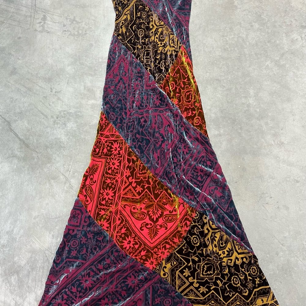 Johnny Was Multicolor Patchwork Queta Maxi Dress - image 3